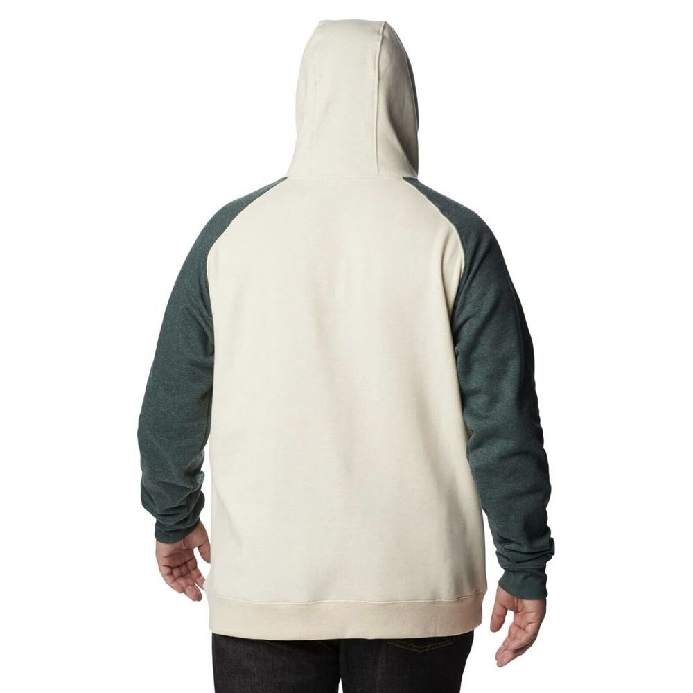 Columbia Men's XXL Hart Mountain II Hoodie Oatmeal Heather/ Spruce Heather - Picture 2 of 11